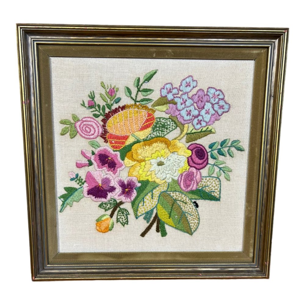 Embroidered Floral Wall‎ Hanging